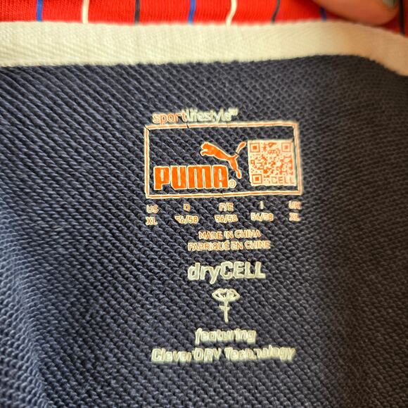 Puma Sport Lifestyle Dry Cell Hoodie Navy Blue/Red Size XL - Picture 5 of 8